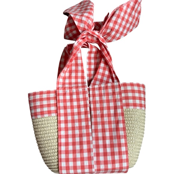 Tahiti orange  Gingham Dress - Picture 10 of 10